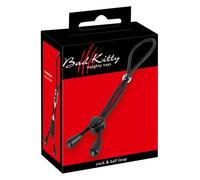 Bad Kitty – Anneau pénien et testiculaire Double boucle – silicone noir