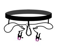Bad Kitty - Écarteur intime avec culotte - violet-noir (S-L)