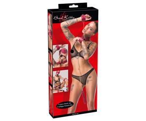 Bad Kitty - kit bondage 7 pièces - rouge