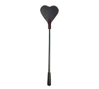 Bad Kitty - Mini fouet en forme de cœur - Simili cuir 25 cm - Noir