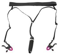 De Corde String Vibrante Avec Pince pour Lèvres Vagin Stimulateur De Clitoris