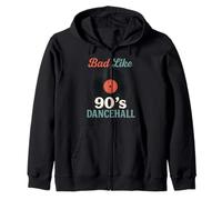 Bad Like 90s Dancehall Tourne-Disque rétro Vintage DJ Reggae Ska Sweat à Capuche