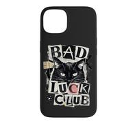 Bad Luck Club Chat Noir drôle Coque pour iPhone 13