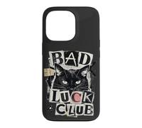 Bad Luck Club Chat Noir drôle Coque pour iPhone 13 Pro