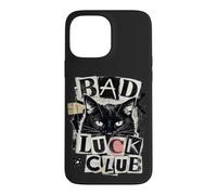 Bad Luck Club Chat Noir drôle Coque pour iPhone 13 Pro Max