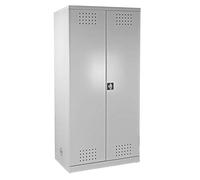 Bad Lüllmann 566246 Armoire de stockage produits chimiques Armoire vestiaire, lumière gris clair (RAL 7035), 195 x 95 x 50 cm (H x l x P)