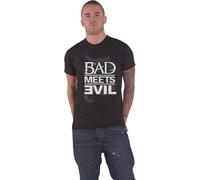 Bad Meets Evil - T-shirt Homme/Femme Unie RO7092 (M) (Noir/Blanc)