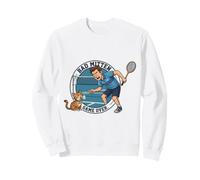 Bad Mitten! Volant Amusant pour Les Amoureux des Chats de Badminton Sweatshirt