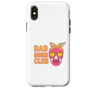 Bad Moms Club Crâne drôle pour la fête des mères Coque pour iPhone X/XS