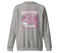 Bad Mother Trucker Trucks Vintage Classic Sweat-shirt unisexe pour adulte, Anthracite, XXL