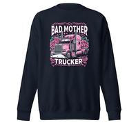 Bad Mother Trucker Trucks Vintage Classic Sweat-shirt unisexe pour adulte, Bleu marine vif, 3XL
