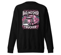 Bad Mother Trucker Trucks Vintage Classic Sweat-shirt unisexe pour adulte, Noir , S