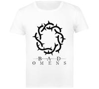 Bad Omens Band Logo Tees S T-Shirt Homme Coton Blanc Homme