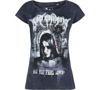 Bad Omens Goth Femme T-Shirt Manches Courtes Bleu 100% Coton Regular/Coupe Standard