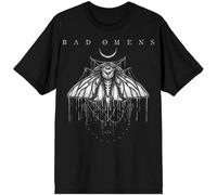 Bad Omens 'Moth' (Noir) T-Shirt - NOUVEAU ET OFFICIEL