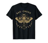 Bad Omens Moth Phase de Lune Occulte Mystique pour Halloween T-Shirt