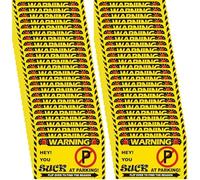 Bad Parking Cards - Lot de 50 cartes de stationnement « Hey You Suck at Parking » | Billets de violation de stationnement amusants avec des raisons de violation multiple | Mauvais parking offensant |