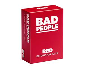 BAD PEOPLE Party Game - Red Expansion -100 New Question Cards for The Hilarious Adult Card Game for Fun Parties and Board Games Night with Your Group - Find Out What Your Friends Really Think of You