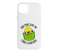 Bad Puns Give Me Corn-stipation Funny Corn Puns Coque pour iPhone 14 Plus