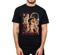 Bad Rapper Bunny T Shirt Hip Hop Classic Boys Tee Gift for Fan Top Trend Vintage Style Music Black XL