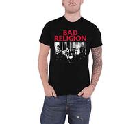 Bad Religion Live 1980 Homme T-Shirt Manches Courtes Noir 100% Coton Regular