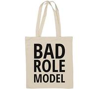 Bad Role Model Sac fourre-tout en coton naturel Blanc