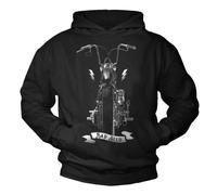 Bad Seed Sweat Shirt à Capuche Imprime Moto - Custom Bike Chopper - Pull Noirweatshirt XL