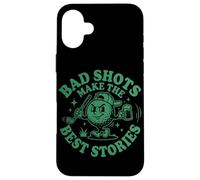 Bad Shots Make The Best Stories Golfeur Funny Golf Lover Coque pour iPhone 16 Plus