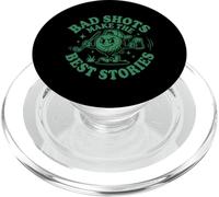 Bad Shots Make The Best Stories Golfeur Funny Golf Lover PopSockets PopGrip pour MagSafe