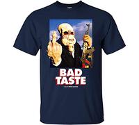 Bad Taste, Rétro, Film, Peter Jackson, Spitting Image, T-Shirt Bleu Marine, Couleur 06, L