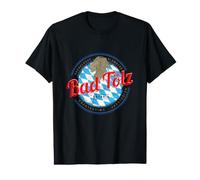 Bad Tolz Bavière Allemagne Rétro Lion Vintage Souvenir T-Shirt Graphique avec Valeur