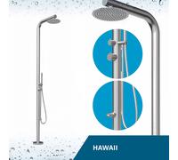 Bad Trends HAWAII Douche Extérieure Design 316 en Acier Inox 316, Argent