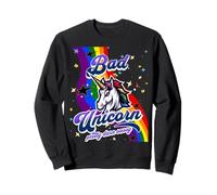 Bad Unicorn Funny Rainbow Unicorn Girls Mad Unicorn Amoureuse de licornes Sweatshirt
