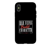 Bad Veins Build Character Phlébotomist Funny Phlébotomist Technologie de phlébotomie Coque pour iPhone X/XS