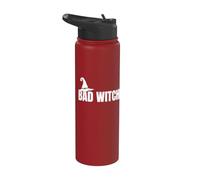 Bad Witch Chapeau de sorcière drôle Mauvaise sorcière Stainless Steel Insulated Water Bottle