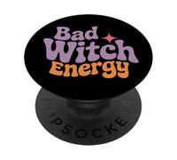 Bad Witch Energy Halloween Spirit PopSockets PopGrip Adhésif