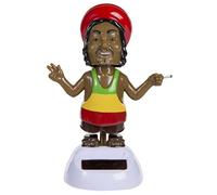 Bada Bing Figurine solaire remuable Rastafari Rastaman Reggae Peace