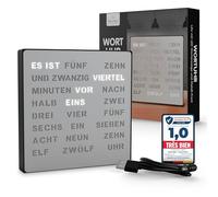 Bada Bing Horloge Murale LED élégante - Affichage du Mot Allemand