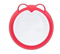 Badabulle Assiette Anti Derapante - Rose Rose