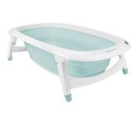 Badabulle Baignoire Pliable, 35L, Super Compact, Bouchon De Vidange Témoin De Chaleur, Design Ludique Blanc G