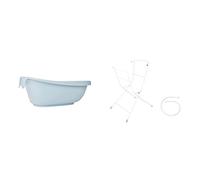 Badabulle Baignoire pour Bébé Baleine + Pieds de baignoire et tuyau de vidange - Dès la naissance à 24 mois