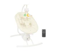 Badabulle Balancelle électrique bébé Buddy latérale 3 vitesses 8 berceuses garantie à vie Cream