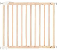 Badabulle Barriere de Sécurité Deco Pop - Barriere Extensible pour Ouverture de 63 a 106cm - Fixation Vis, Bois Naturel