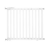 Badabulle Barrière de sécurité enfant Deco Pop en bois Extensible 63-106 cm Fixation vis Blanc