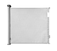 Badabulle Barrière de Sécurité Enfant Safe&Roll- Barrière Fixation Vis, Barrière Retractable Extensible (jusqu'à 140cm) - Discrète - Simple à Installer - Ouverture Facile & Sécurisée