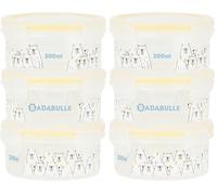 Badabulle Boîtes de Conservation Bébé Maxibox, Lot de 6x300ml, Grande Contenance, 100% Hermétiques avec Joint en Silicone, Passent au Micro-Ondes & au Lave-Vaisselle, Ours