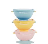 Badabulle Fun Colors bol à couvercle 3 pcs
