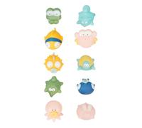 Badabulle Lot de 10 jouets de bain rigolos splash