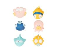 Badabulle Lot de 6 jouets de bain Gicleurs Rigolos Splash, Dès la naissance