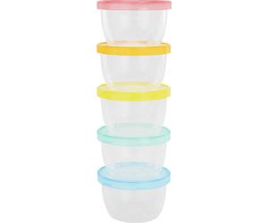 Badabulle Maxi Fun Colors bol à couvercle 5x250 ml